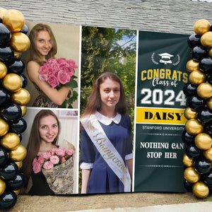 GeckoCustom Custom Photo Class Of 2024 Graduation Backdrop N369 890485