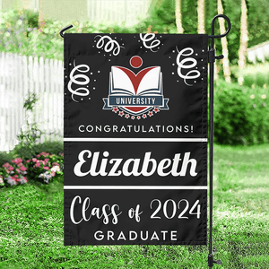 GeckoCustom Custom Photo Class Of 2024 Graduation Garden Flag 890503