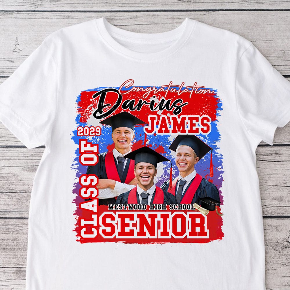 GeckoCustom Custom Photo Class Of 2024 Graduation Shirt N304 890095