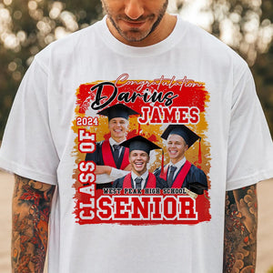 GeckoCustom Custom Photo Class Of 2024 Graduation Shirt N304 890095