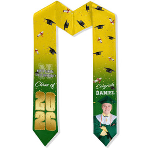 GeckoCustom Custom Photo Class Of 2025 Congrats For Your Graduation Personalized Stoles TH10 892425