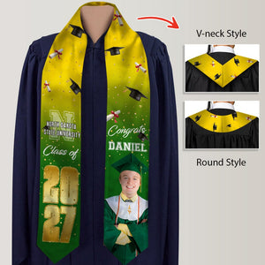 GeckoCustom Custom Photo Class Of 2025 Congrats For Your Graduation Personalized Stoles TH10 892425