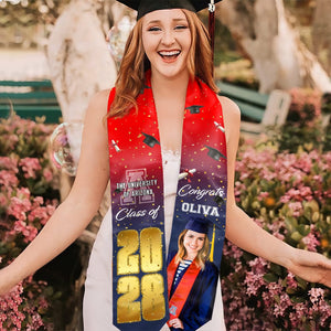 GeckoCustom Custom Photo Class Of 2025 Congrats For Your Graduation Personalized Stoles TH10 892425