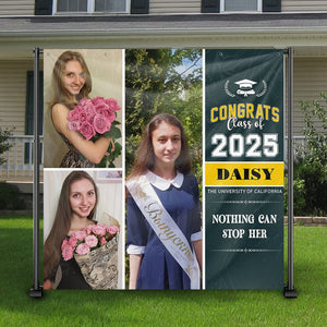 GeckoCustom Custom Photo Class Of 2025 Graduation Backdrop N369 890485