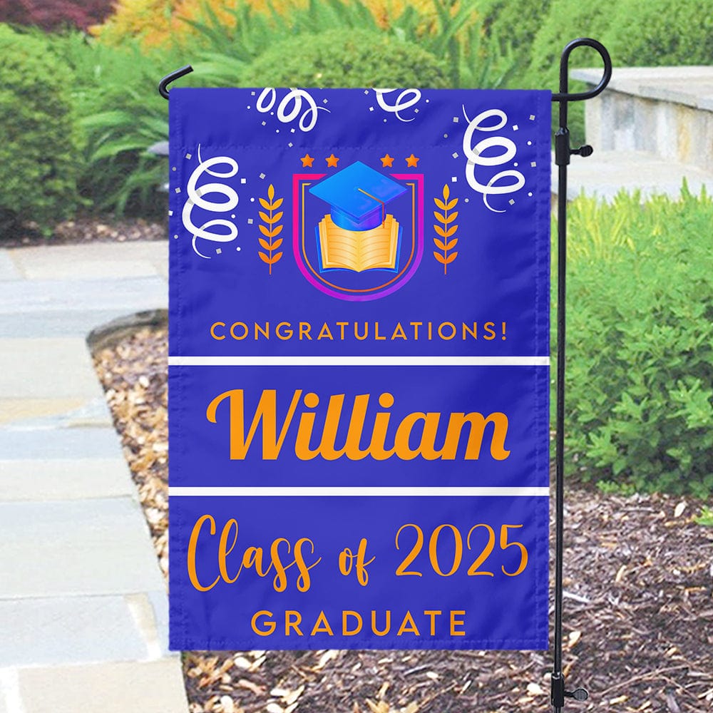 GeckoCustom Custom Photo Class Of 2025 Graduation Garden Flag T368 890503