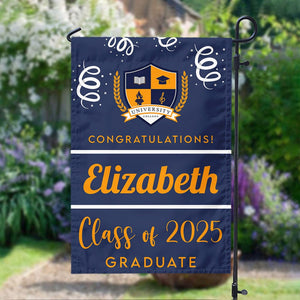 GeckoCustom Custom Photo Class Of 2025 Graduation Garden Flag T368 890503