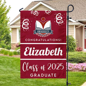 GeckoCustom Custom Photo Class Of 2025 Graduation Garden Flag T368 890503