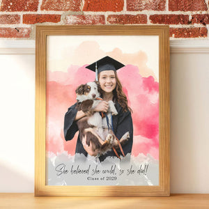 GeckoCustom Custom Photo Class Of Graduation Gift Picture Frame T368 890046 8"x10"