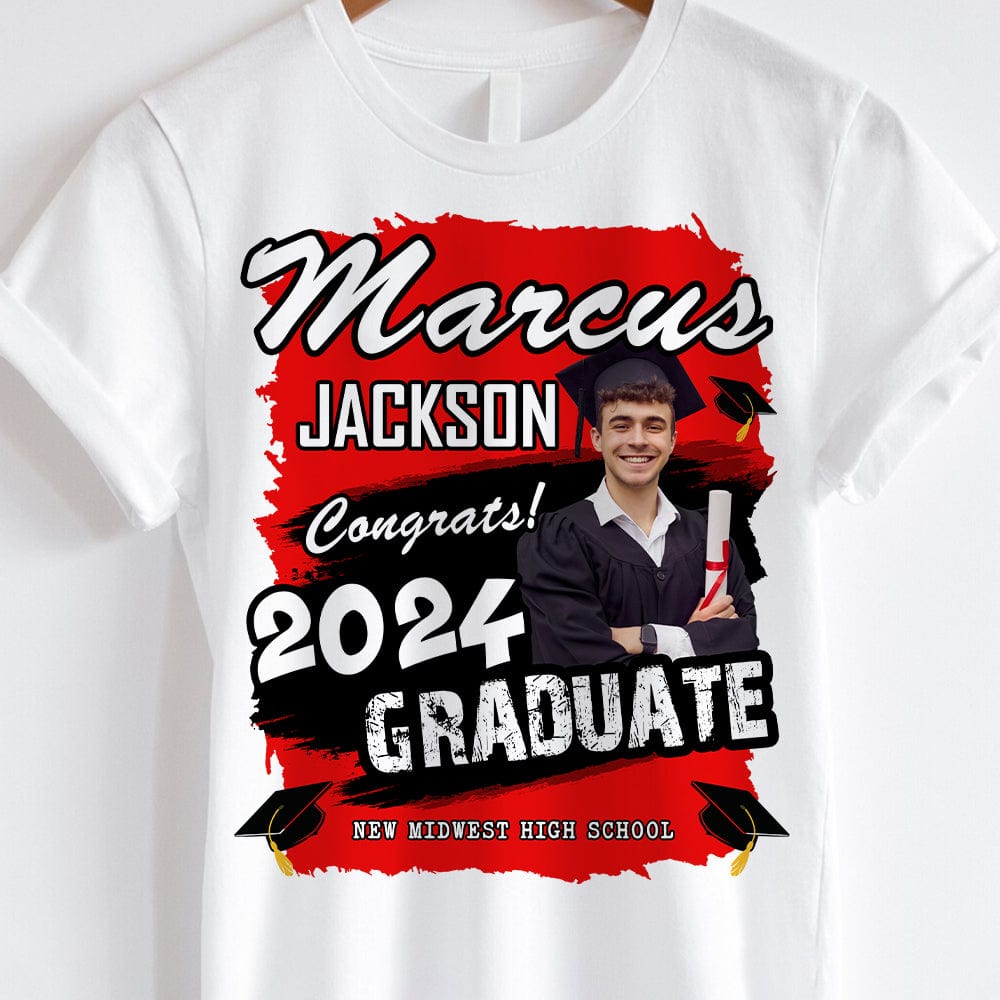 GeckoCustom Custom Photo Congrats 2024 Graduation Shirt TA29 890277