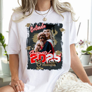 GeckoCustom Custom Photo Congrats 2025 Graduate Bright Shirt HO82 893490