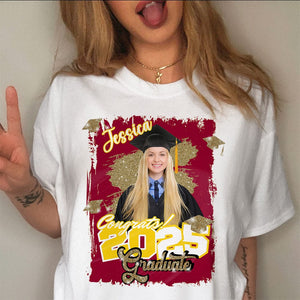 GeckoCustom Custom Photo Congrats 2025 Graduate Bright Shirt HO82 893490