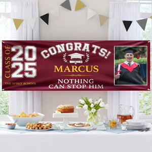 GeckoCustom Custom Photo Congrats Class of 2024 Banner TA29 888926