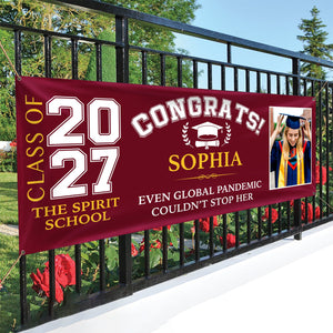 GeckoCustom Custom Photo Congrats Class of 2024 Banner TA29 888926