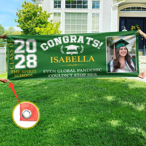 GeckoCustom Custom Photo Congrats Class of 2024 Banner TA29 888926