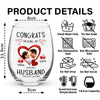 GeckoCustom Custom Photo Congrats On Being My Husband Couple Stemless Wine Glass HO82 8933670 14.5 oz