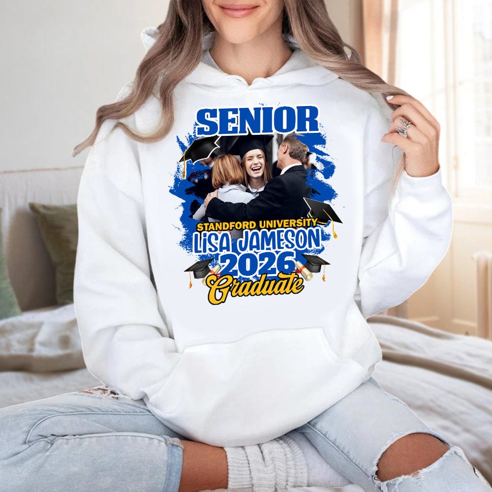 GeckoCustom Custom Photo Congrats Senior Graduation Bright Shirt TA29 890106
