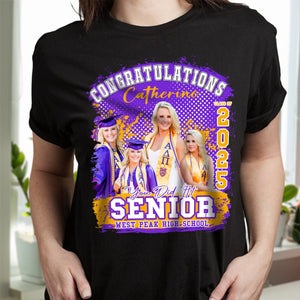 GeckoCustom Custom Photo Congratualtions Senior 2024 Graduation Shirt N304 889839