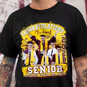 GeckoCustom Custom Photo Congratualtions Senior 2024 Graduation Shirt N304 889839