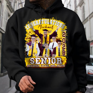 GeckoCustom Custom Photo Congratualtions Senior 2024 Graduation Shirt N304 889839