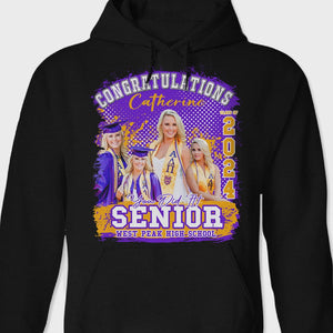 GeckoCustom Custom Photo Congratualtions Senior 2024 Graduation Shirt N304 889839