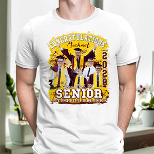 GeckoCustom Custom Photo Congratualtions Senior Graduation Shirt N304 889841 Premium Tee (Favorite) / P Light Blue / S