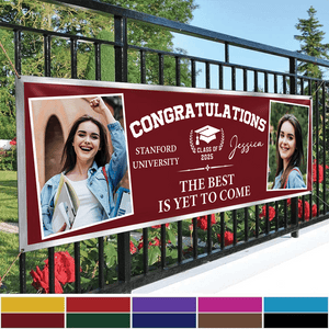 GeckoCustom Custom Photo Congratulations Graduation Banner TA29 HA75 888885