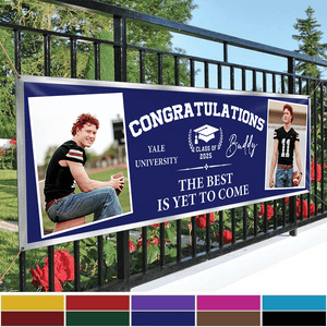 GeckoCustom Custom Photo Congratulations Graduation Banner TA29 HA75 888885