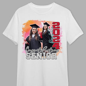 GeckoCustom Custom Photo Congratulations Senior 2024 Graduation Bright Shirt T368 890122