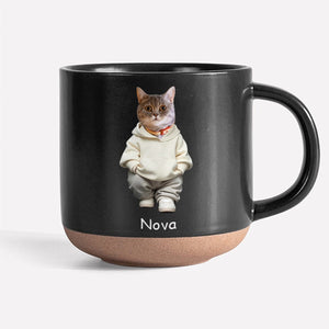 GeckoCustom Custom Photo Cool Dog, Cat Pottery Mug Gift For Dog Cat Pet Lover HA75 891862 12oz