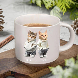 GeckoCustom Custom Photo Cool Dog, Cat Pottery Mug Gift For Dog Cat Pet Lover HA75 891862 12oz