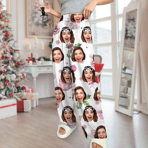 GeckoCustom Custom Photo Coquette Bows Christmas Pajamas Funny Gift For Bestie LM32 895006