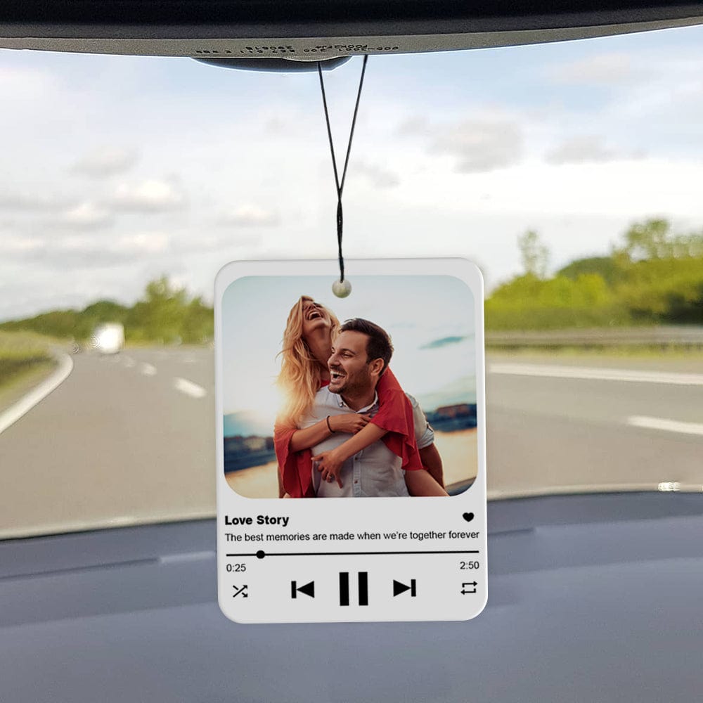 GeckoCustom Custom Photo Couple Love Song Air Freshener LM32 893009