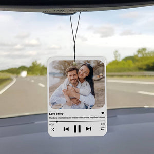 GeckoCustom Custom Photo Couple Love Song Air Freshener LM32 893009