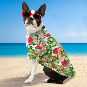 GeckoCustom Custom Photo Cute Dog Face Dog Hawaii Shirt TH10 891207