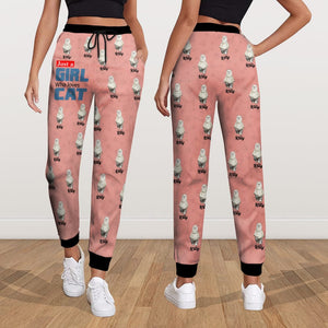 GeckoCustom Custom Photo Cute Pet Just A Girl Who Loves Dog Cat Sweatpants LM32 893089