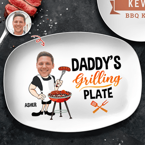 GeckoCustom Custom Photo Happy Father's Day, Family Platter HA75 890712