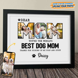 GeckoCustom Custom Photo Dear Mom You Are The World Picture Frame K228 889150 8"x10"