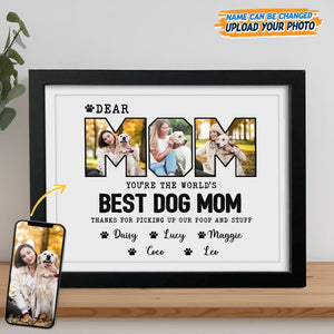 GeckoCustom Custom Photo Dear Mom You Are The World Picture Frame K228 889150 8"x10"