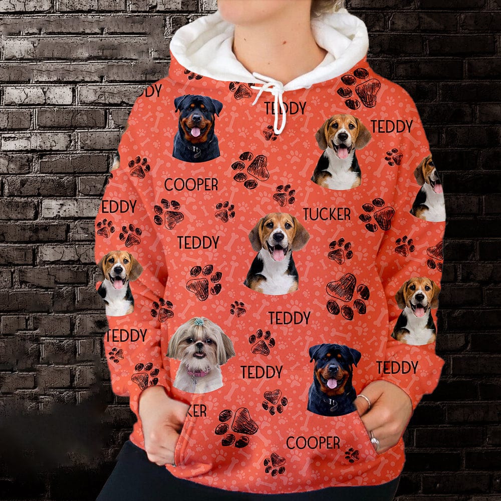 GeckoCustom Custom Photo Dog 3D Hoodie T286 HN590 Hoodie / S