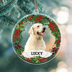 GeckoCustom Custom Photo Dog, Cat Acrylic Ornament For Christmas HA75 891658