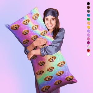 GeckoCustom Custom Photo Dog Cat Face Rectangle Pillow Case TA29 890150