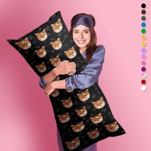 GeckoCustom Custom Photo Dog Cat Face Rectangle Pillow Case TA29 890150