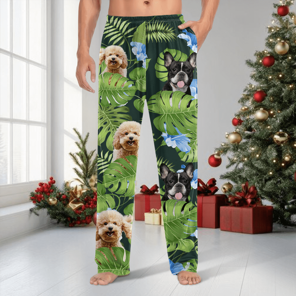 GeckoCustom Custom Photo Dog, Cat, Family Pants Christmas Gift TA29 HA75 888575