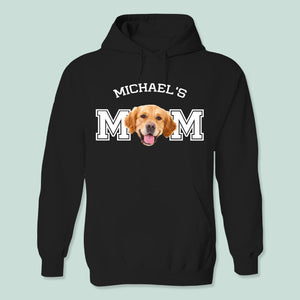 GeckoCustom Custom Photo Dog Cat Mom Shirt DA199 888895 Pullover Hoodie / Black Colour / S