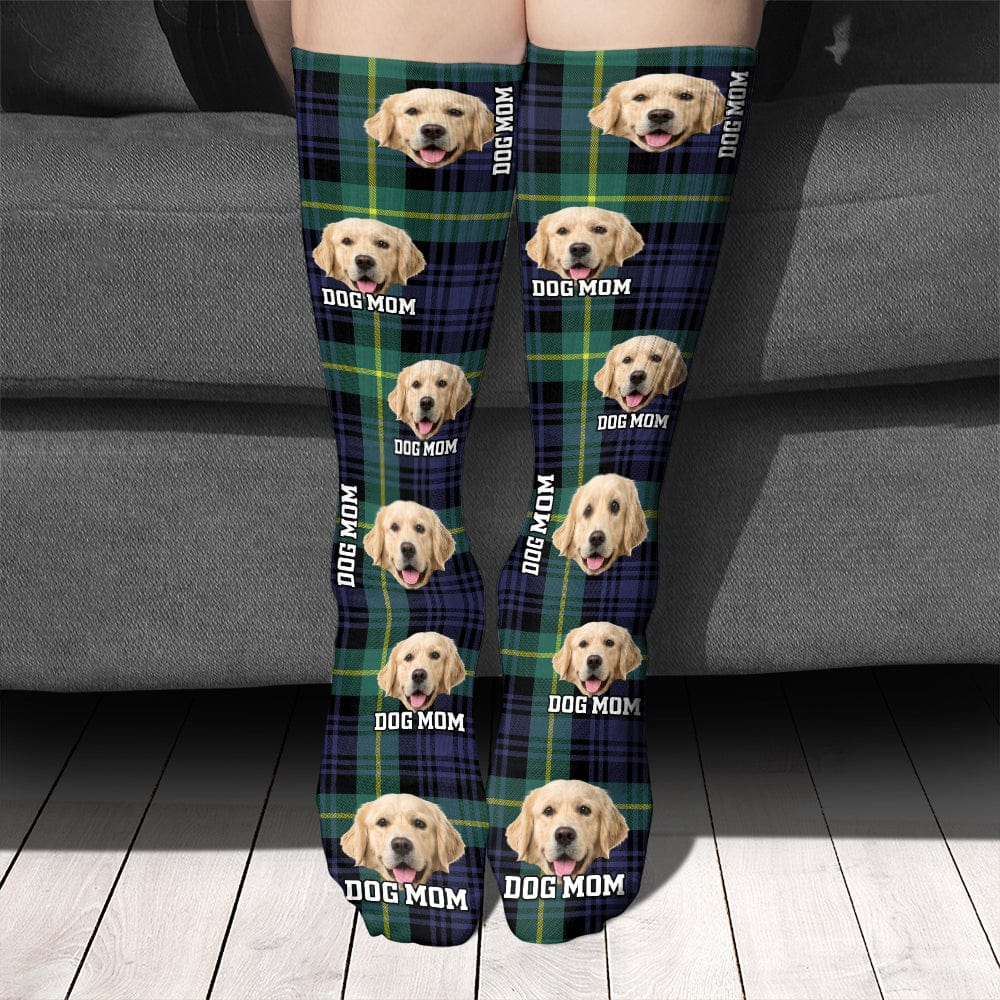 GeckoCustom Custom Photo Dog Cat Name Sock N304 890245