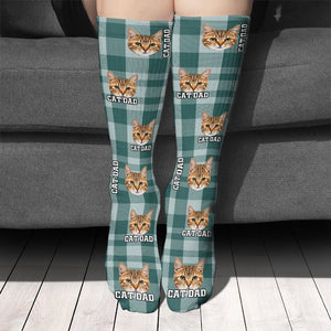 GeckoCustom Custom Photo Dog Cat Name Sock N304 890245