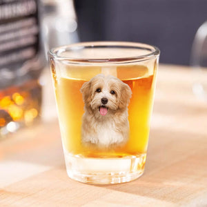 GeckoCustom Custom Photo Dog, Cat Print Shot Glass HA75 891774 1.5oz