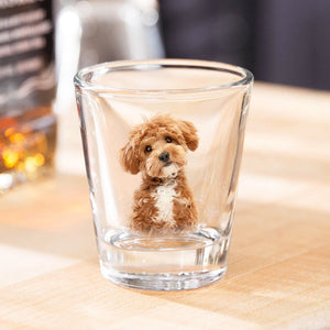 GeckoCustom Custom Photo Dog, Cat Print Shot Glass HA75 891774 1.5oz