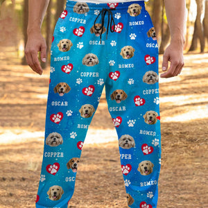 GeckoCustom Custom Photo Dog Cat With Paw Icon Pet Sweatpants T286 HN590