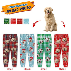 GeckoCustom Custom Photo Dog Men and Women's Sweatpants Christmas Gift TA29 888742